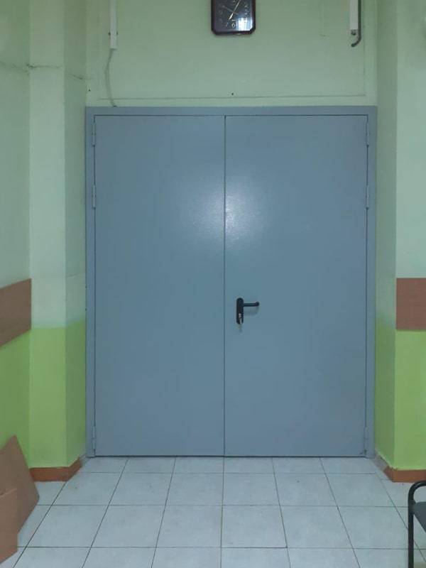 Дверь для школы внешняя сторона