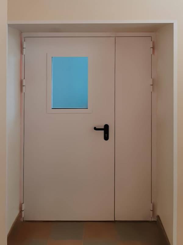 Полуторная остекленная дверь (ул. Нижняя Первомайская, 70)