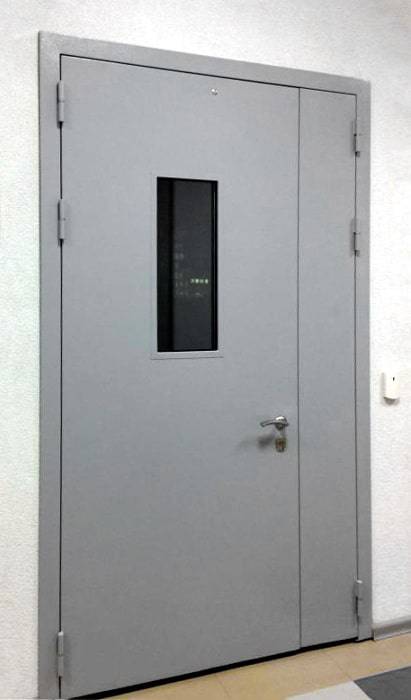 Полуторная техническая дверь